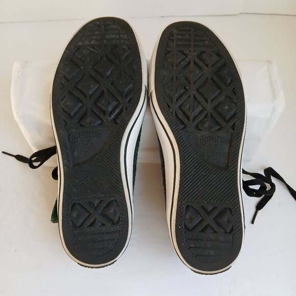 Converse x Woolrich Hi Tops 2015 Collab Wool Plaid 'Black Thunder' NWOB Sz M6 W8 - Picture 13 of 15